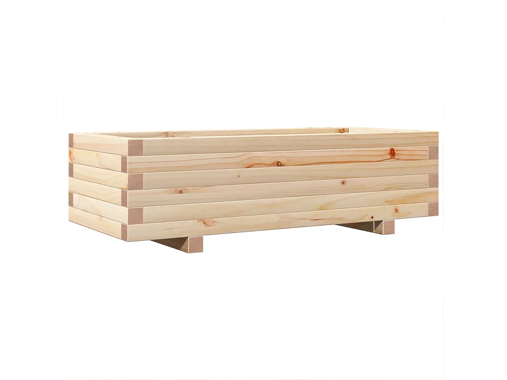 Pflanzkübel 90x40x26,5 cm Massivholz Kiefer