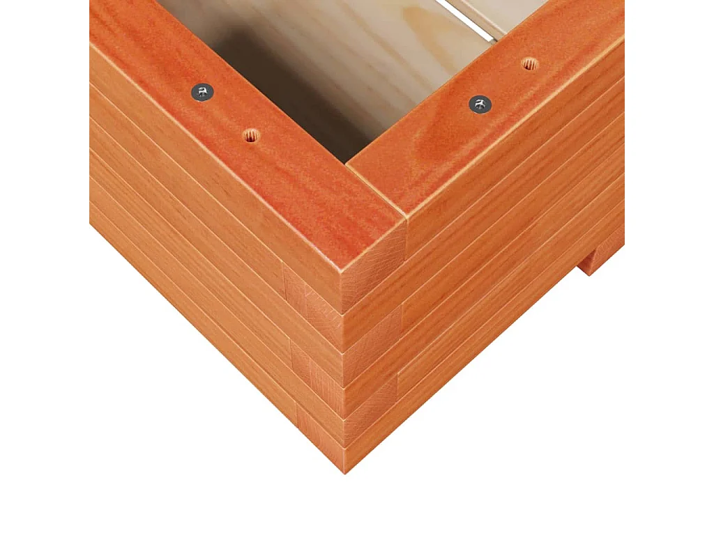 Fioriera Giardino Marrone Cera 110x60x26,5 cm Legno di Pino