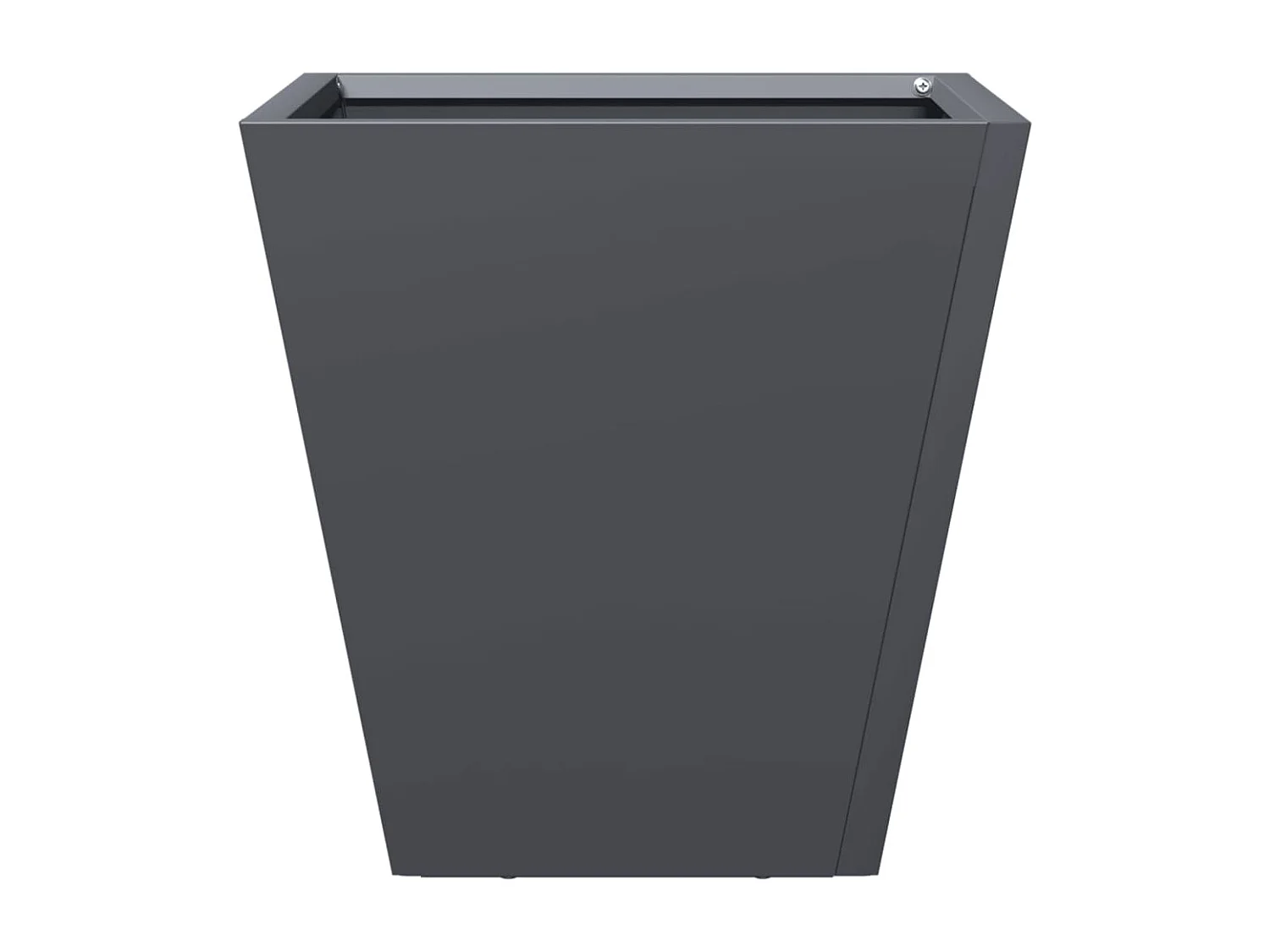 Plantenbakken 2 st 30x30x30 cm staal antracietkleurig