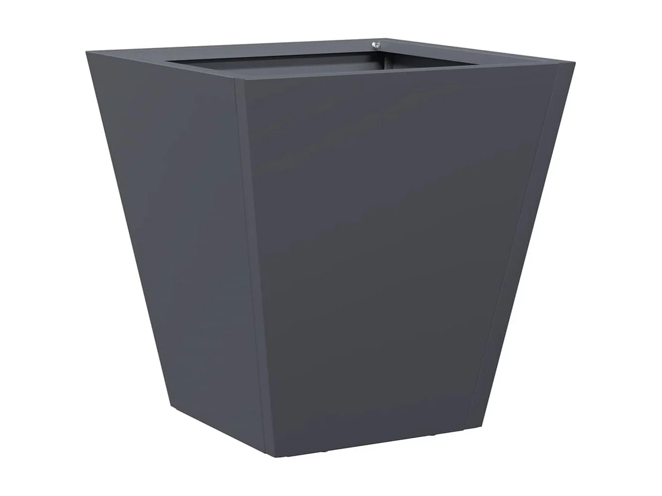 Plantenbakken 2 st 30x30x30 cm staal antracietkleurig