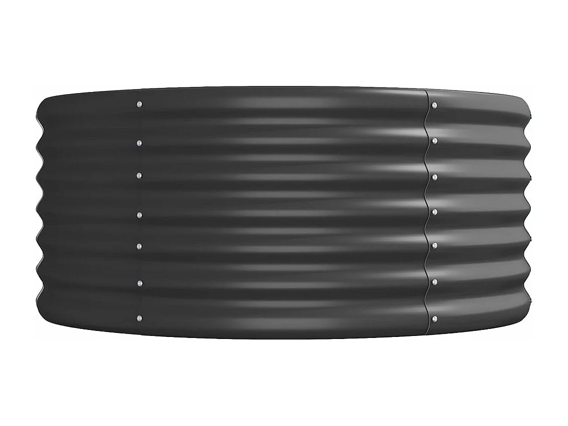 Lit surélevé de jardin Acier enduit de poudre Anthracite