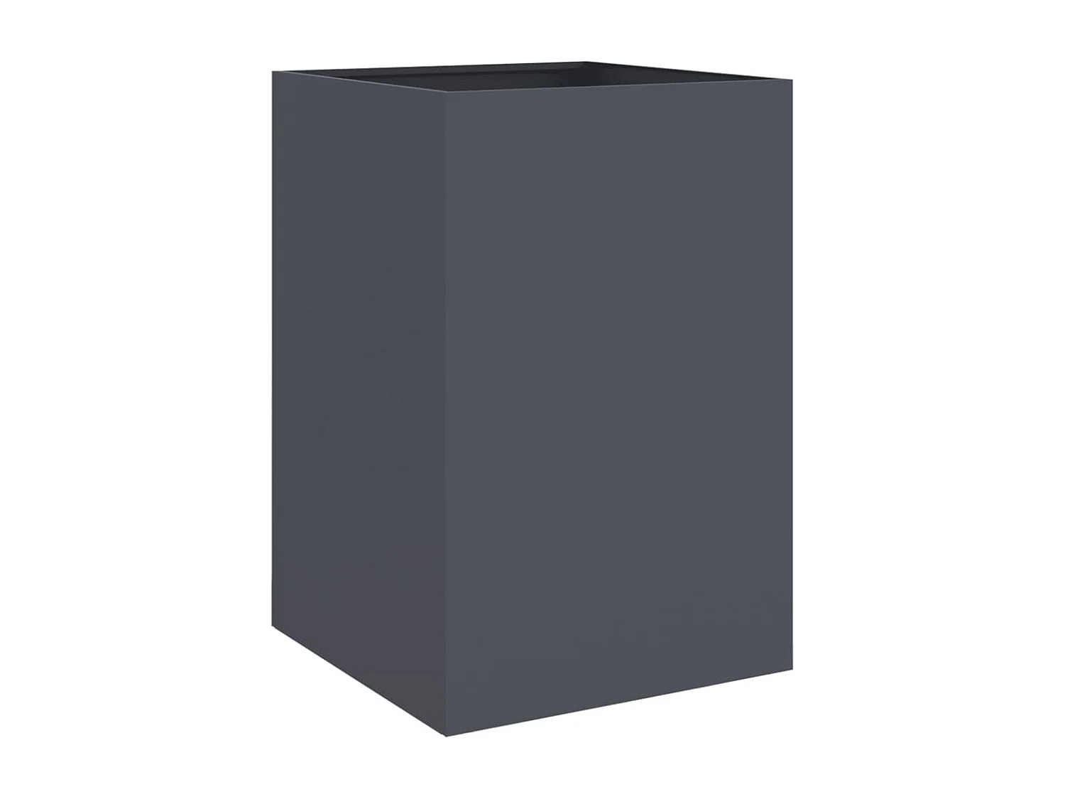 Jardinière anthracite 52x48x75 cm acier