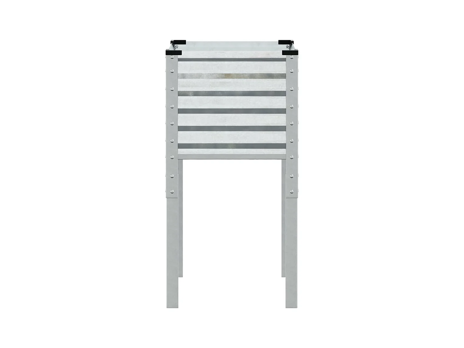 Jardinière 45x45x88 cm acier galvanisé