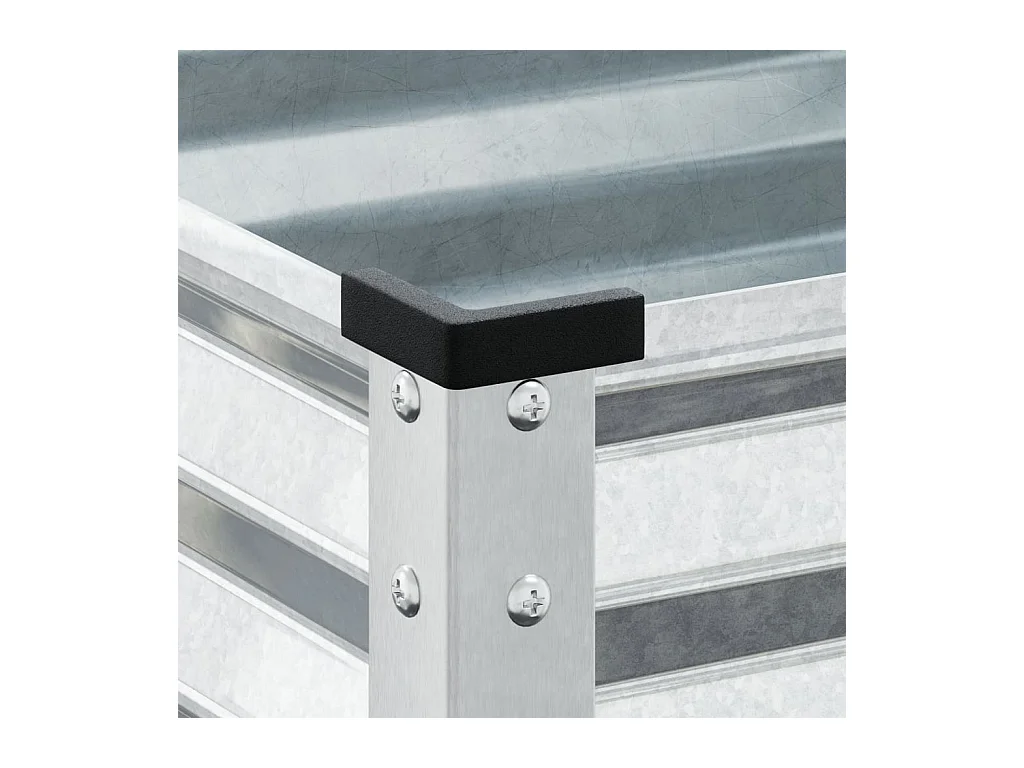 Jardinière 45x45x88 cm acier galvanisé