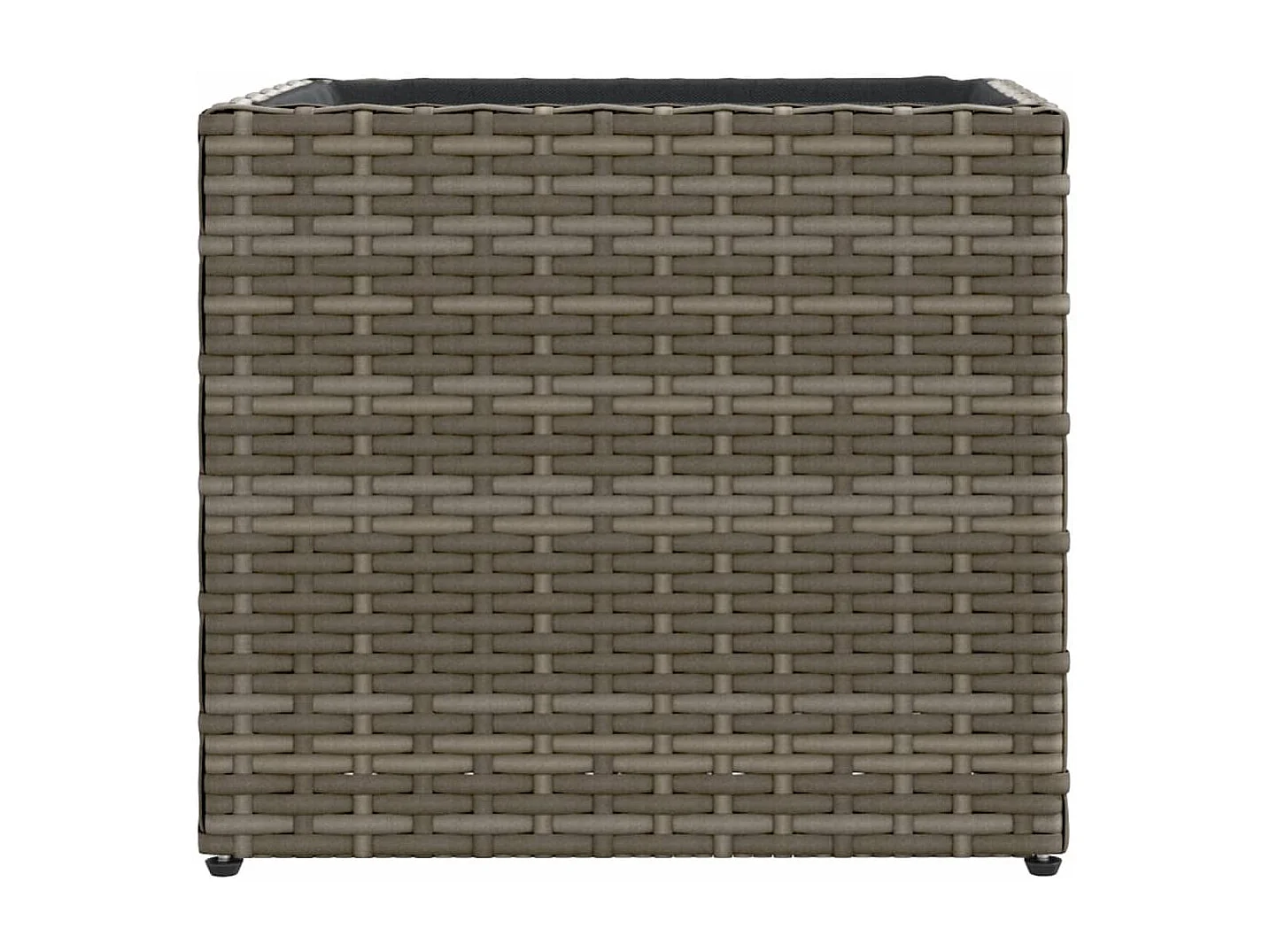 Fioriere da Giardino 2 pz Grigie 36x30x32 cm in Polyrattan