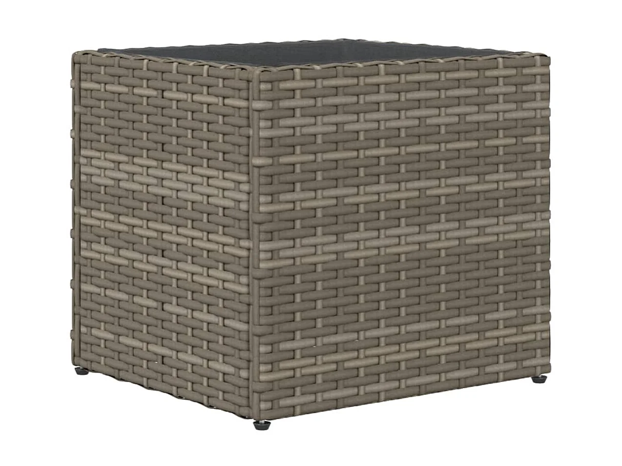 Fioriere da Giardino 2 pz Grigie 36x30x32 cm in Polyrattan