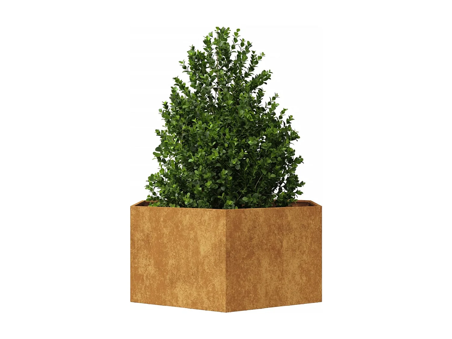 Pflanzkübel Sechseckig 104x90x45 Cortenstahl