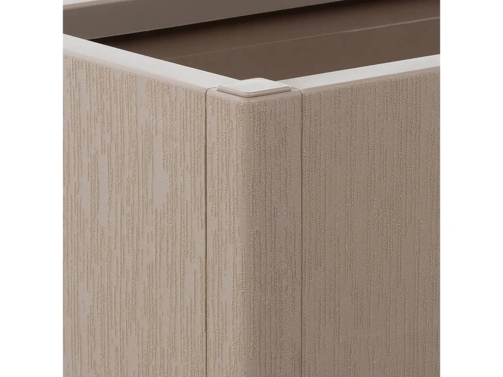 Pflanzkübel mit Rankgitter Hellbraun 80x36x140 cm PP