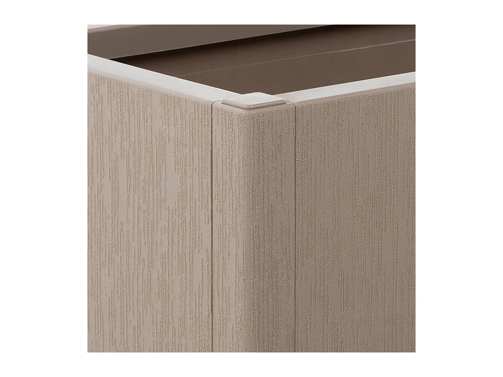 Plantenbak met latwerk 80x36x140 cm polypropeen lichtbruin