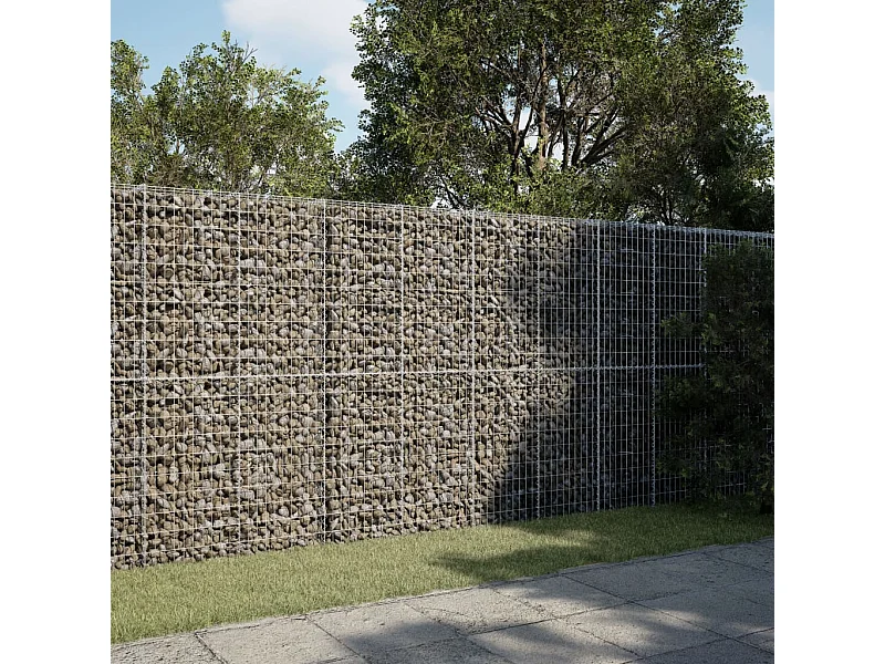 Panier gabion avec couvercle 350x100x200 cm fer galvanisé