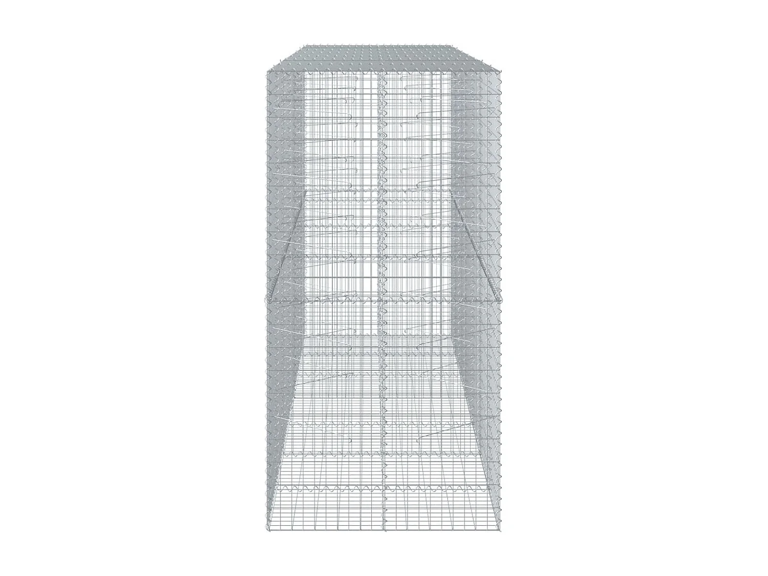 Panier gabion avec couvercle 350x100x200 cm fer galvanisé