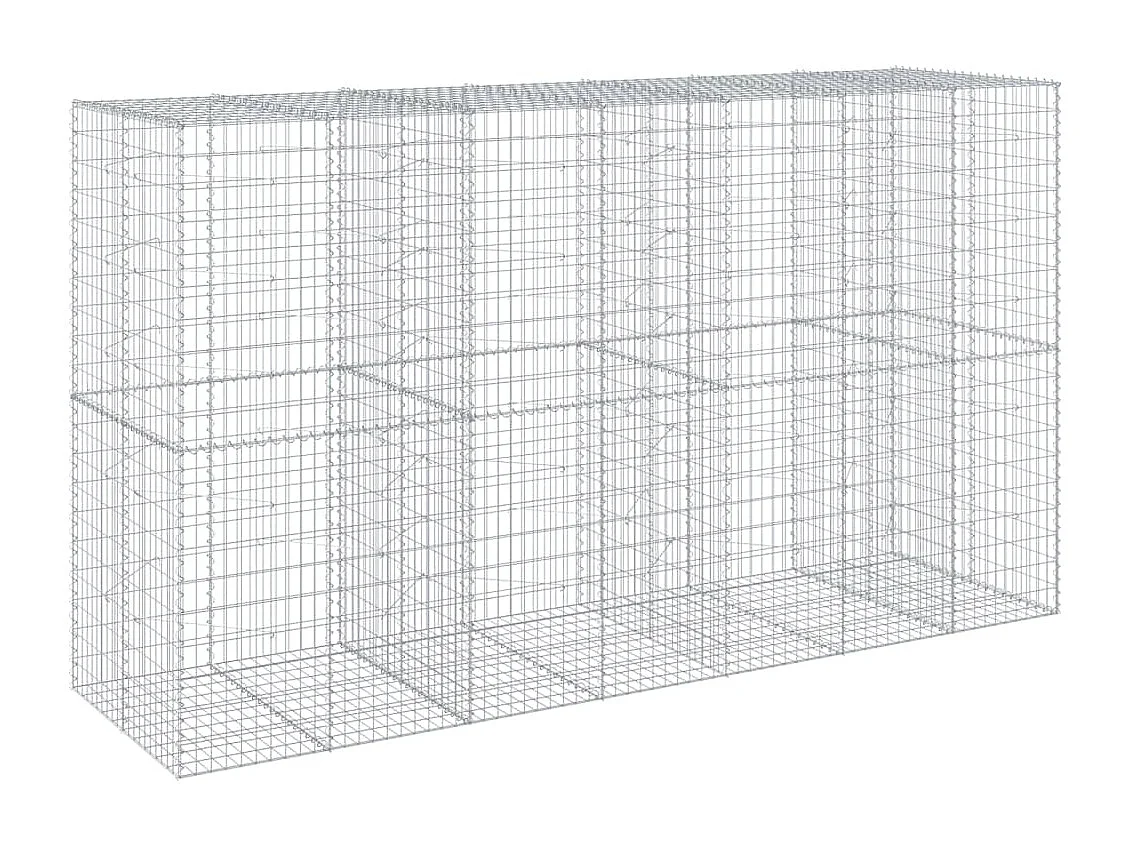 Panier gabion avec couvercle 350x100x200 cm fer galvanisé