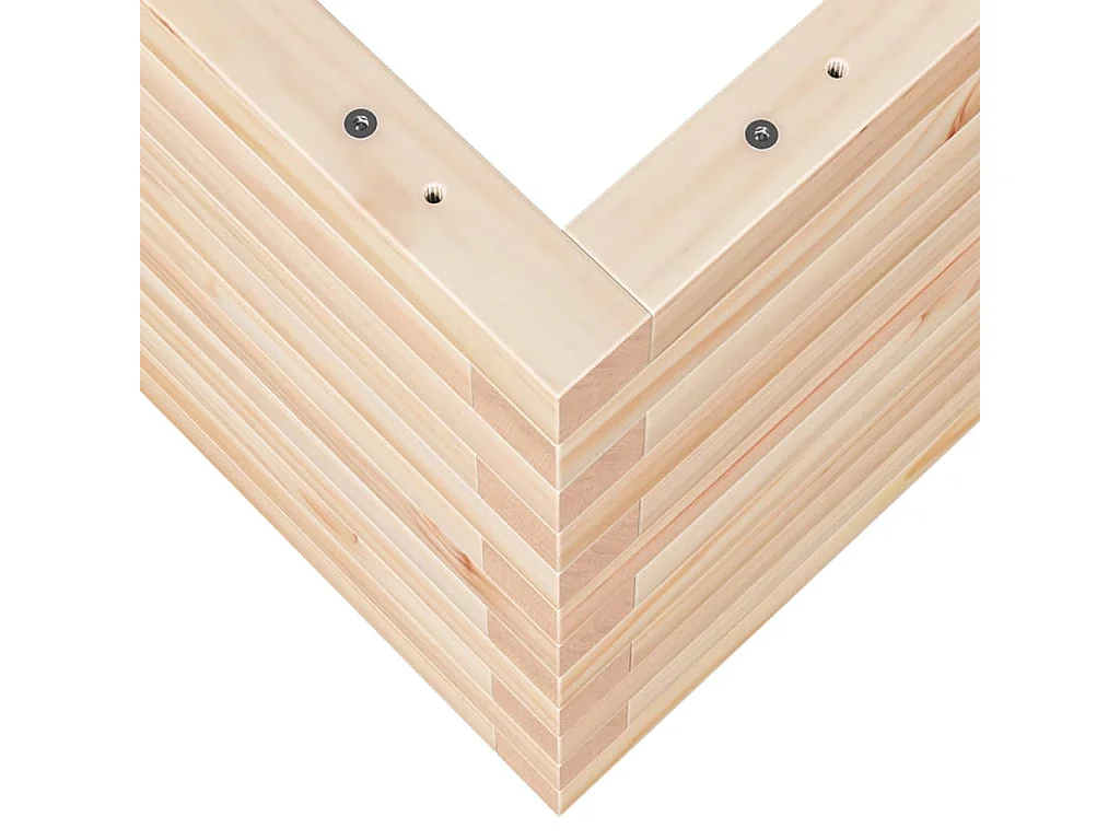 Fioriera da Giardino 110x40x45,5 cm in Legno Massello di Pino