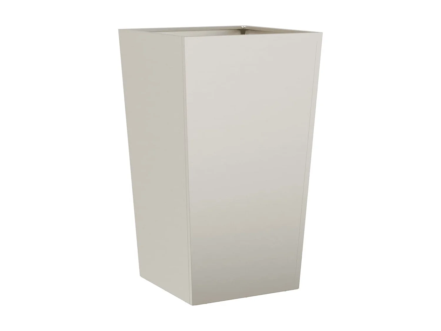 Vaso/floreira de jardim 45x45x75 cm aço corten