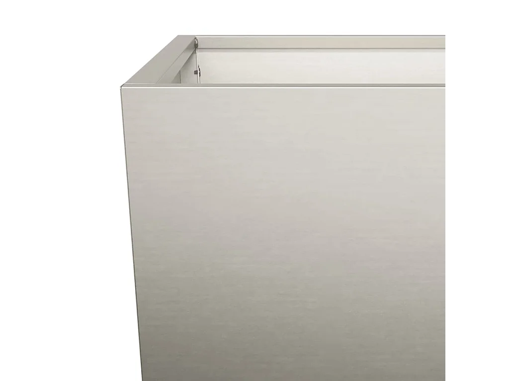 Vaso/floreira de jardim 45x45x75 cm aço corten