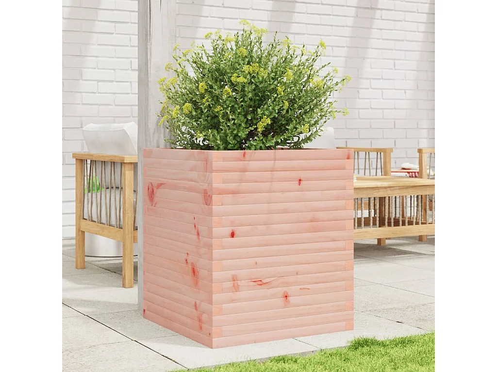 Pflanzkübel 60x60x68,5 cm Massivholz Douglasie