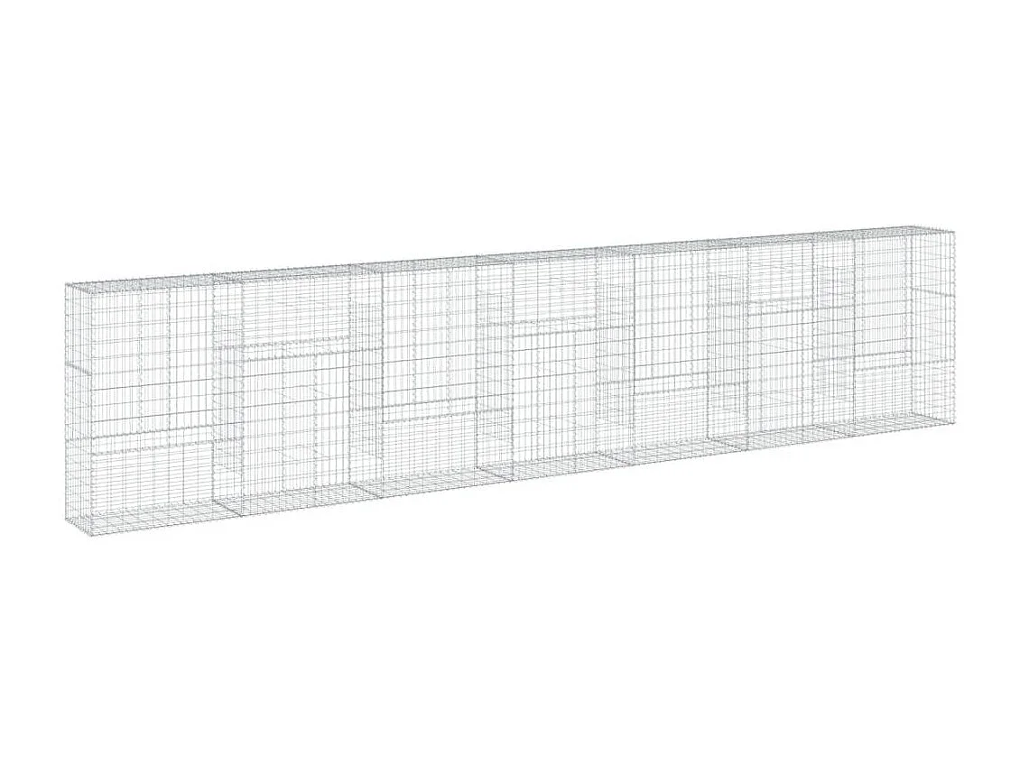 Cesta de gaviones con cubierta hierro galvanizado 700x50x150 cm