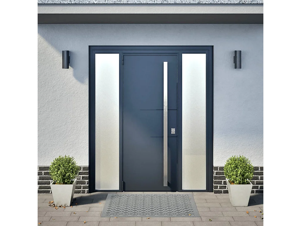 Pflanzkübel 2 Stk. 30x30x30 cm Edelstahl