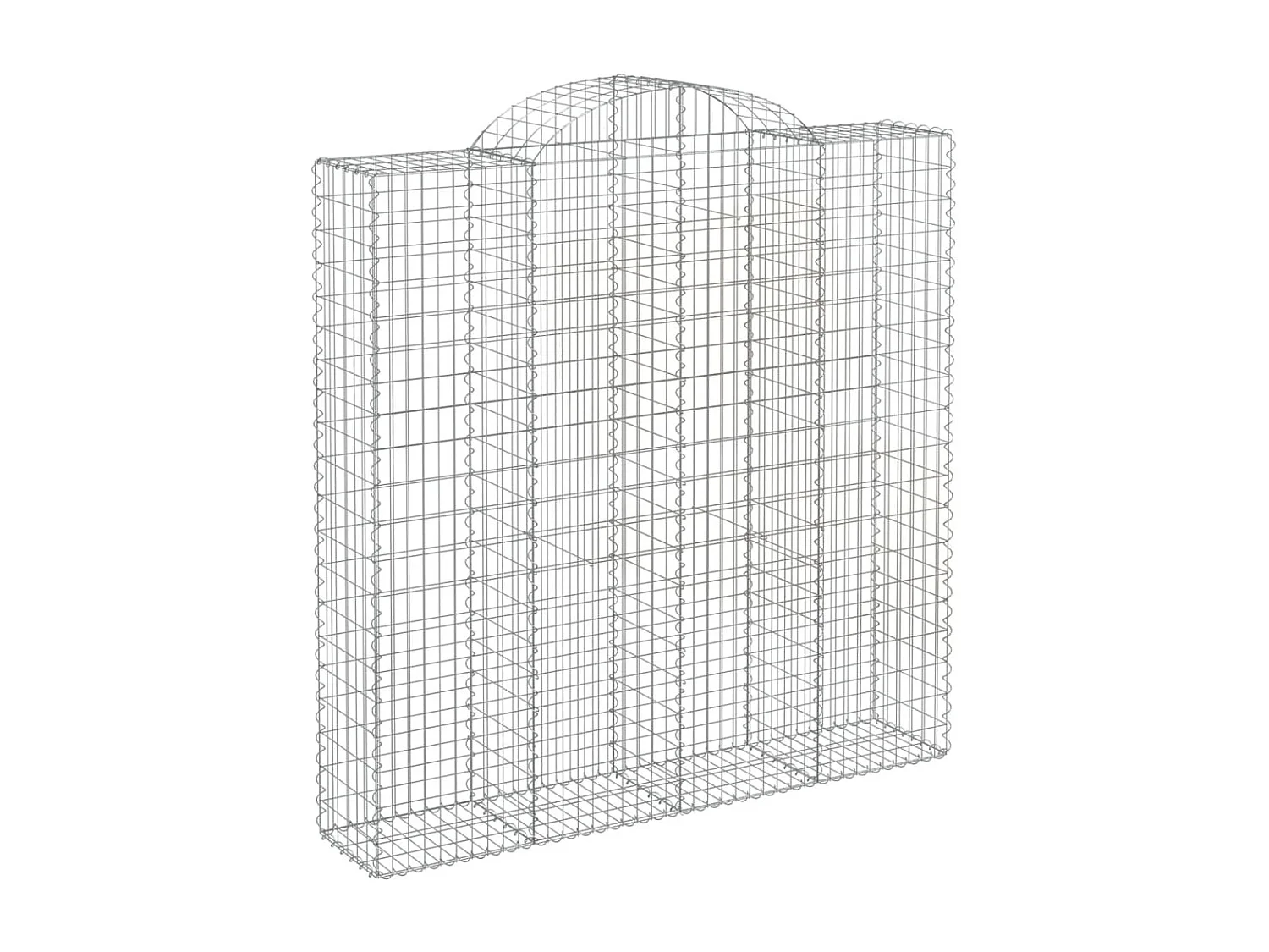 Cesti Gabbioni ad Arco 10 pz 200x50x200/220 cm Ferro Zincato