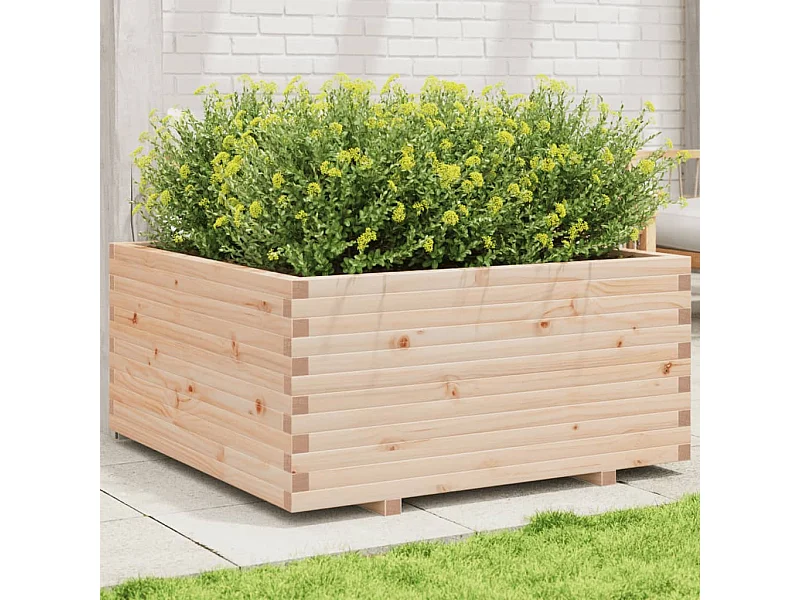 Plantenbak 100x100x49,5 cm massief grenenhout