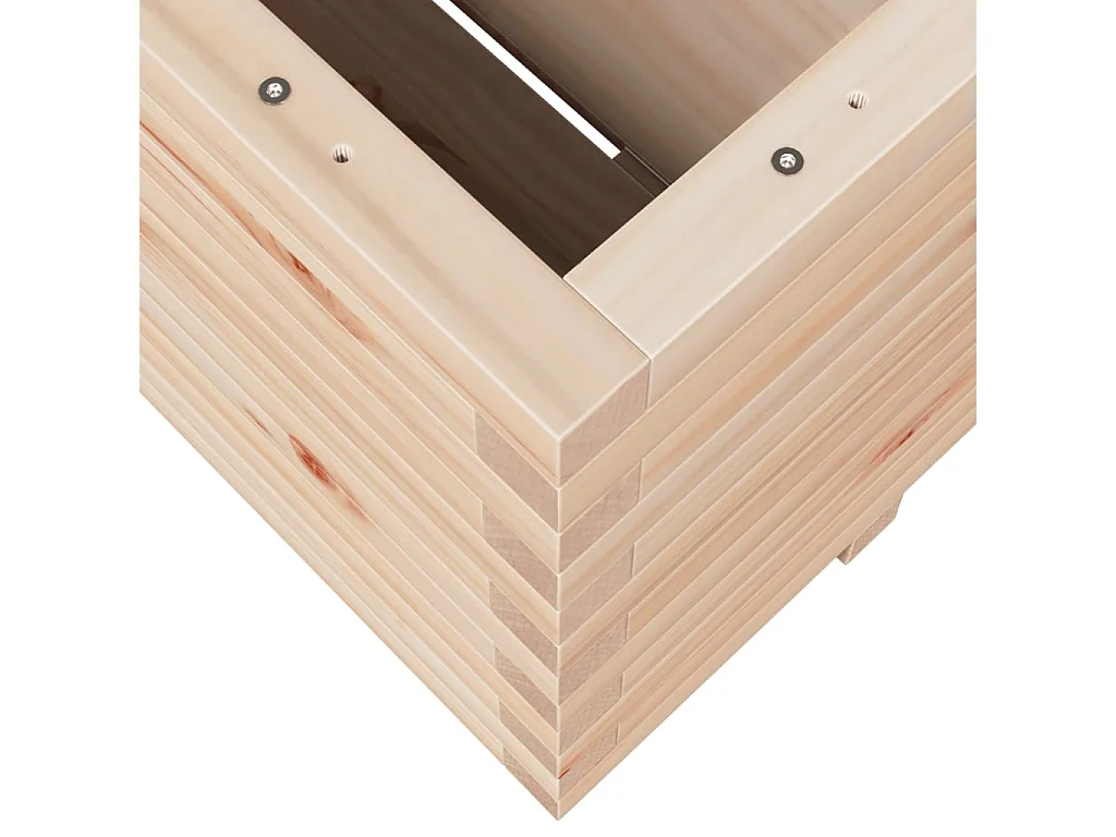 Jardinière 100x100x49,5 cm bois de pin massif