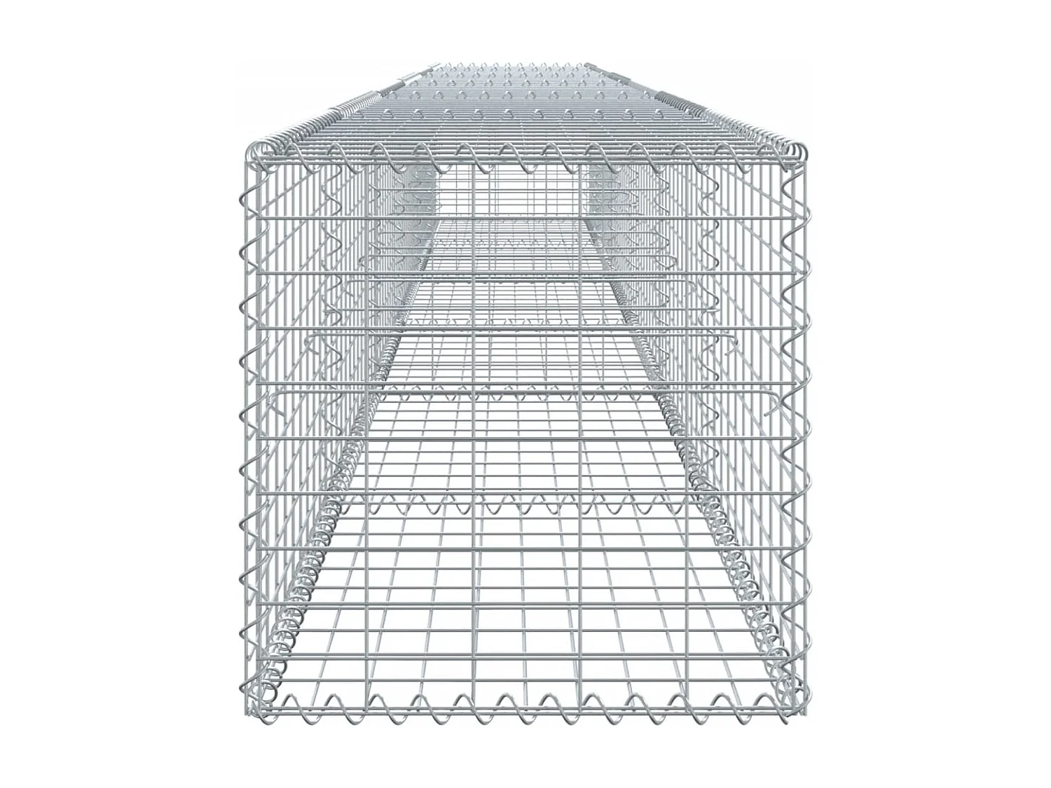 Panier gabion avec couvercle 600x50x50 cm fer galvanisé