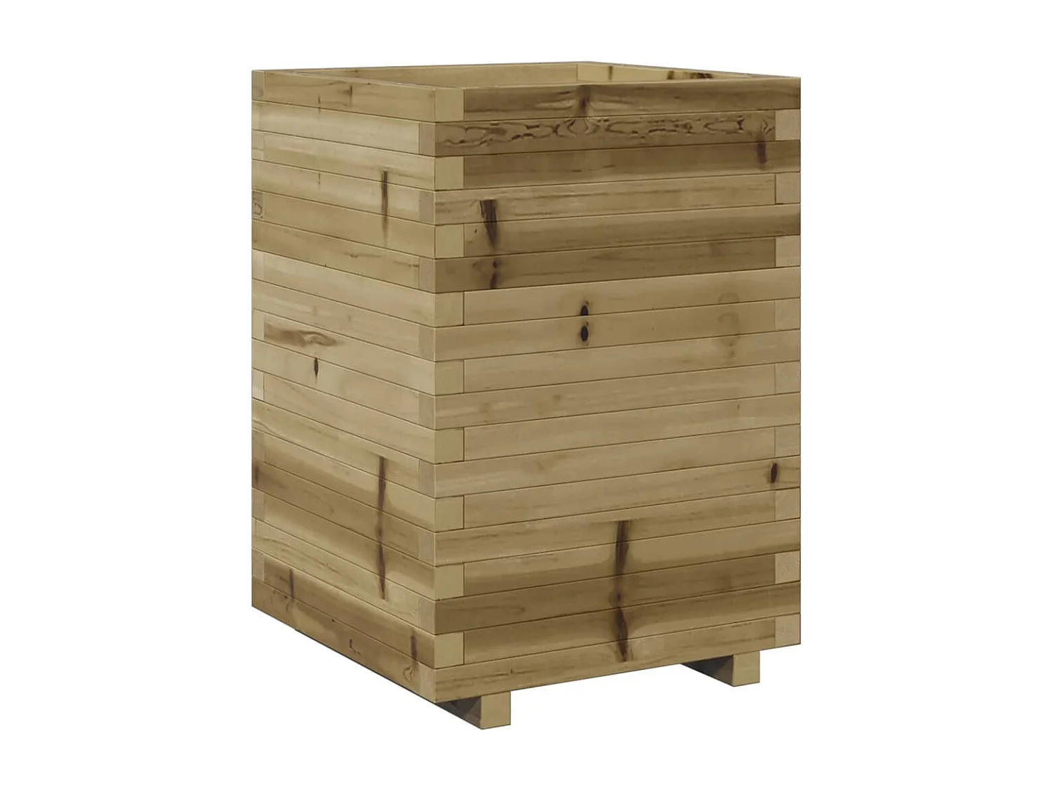 Fioriera da Giardino 50x50x72,5 cm in Legno di Pino Impregnato