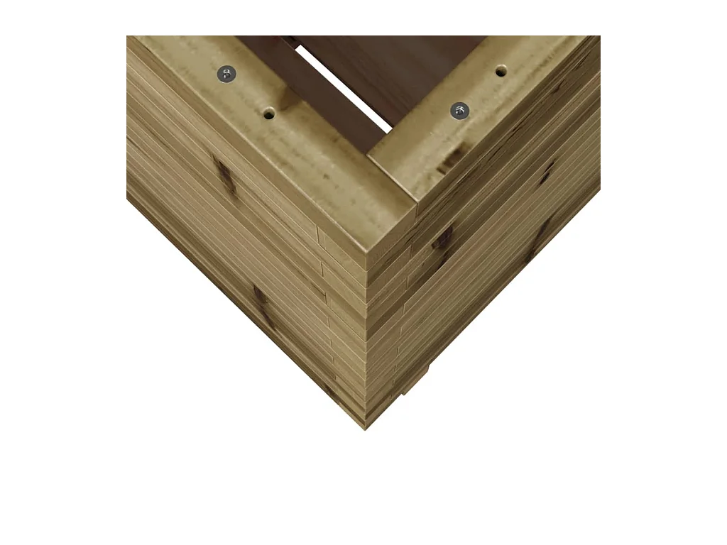 Fioriera da Giardino 50x50x72,5 cm in Legno di Pino Impregnato