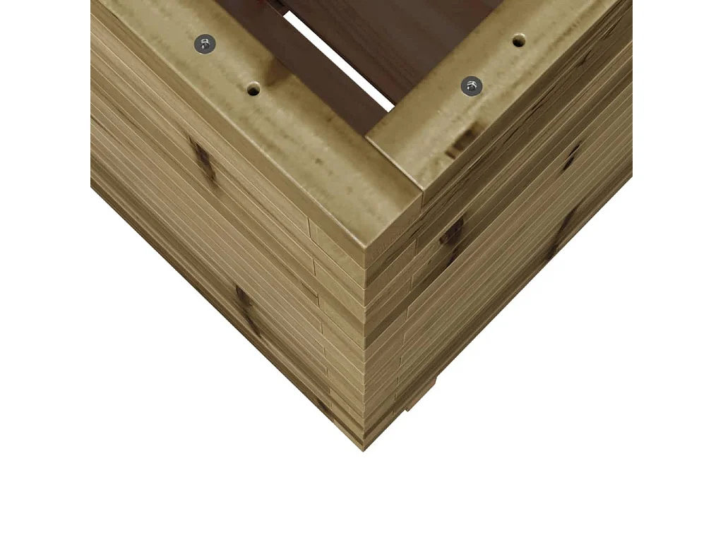 Jardinière 50x50x72,5 cm bois de pin imprégné