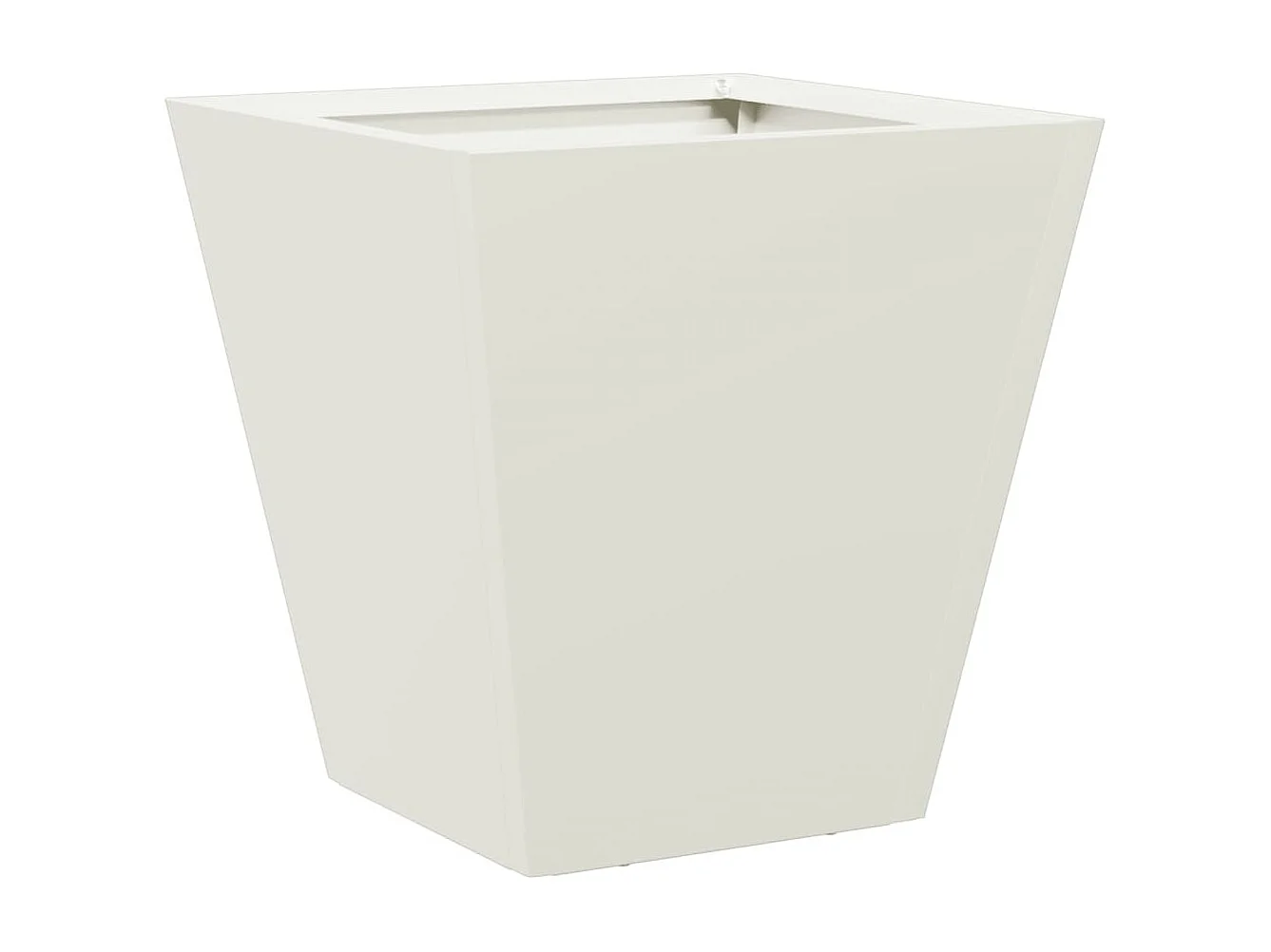 Jardinera hexagonal acero blanca 30x30x30 cm