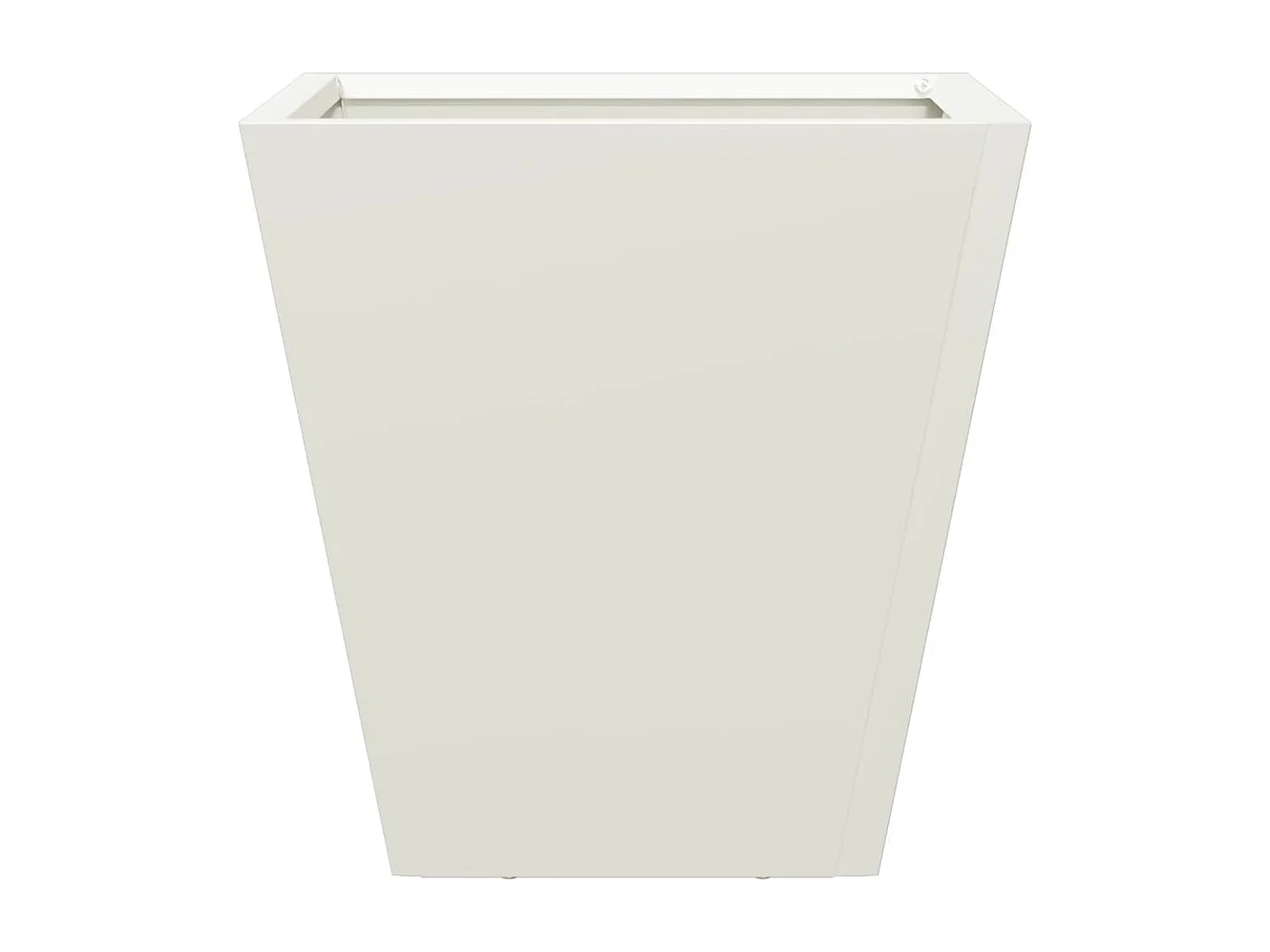 Jardinera hexagonal acero blanca 30x30x30 cm