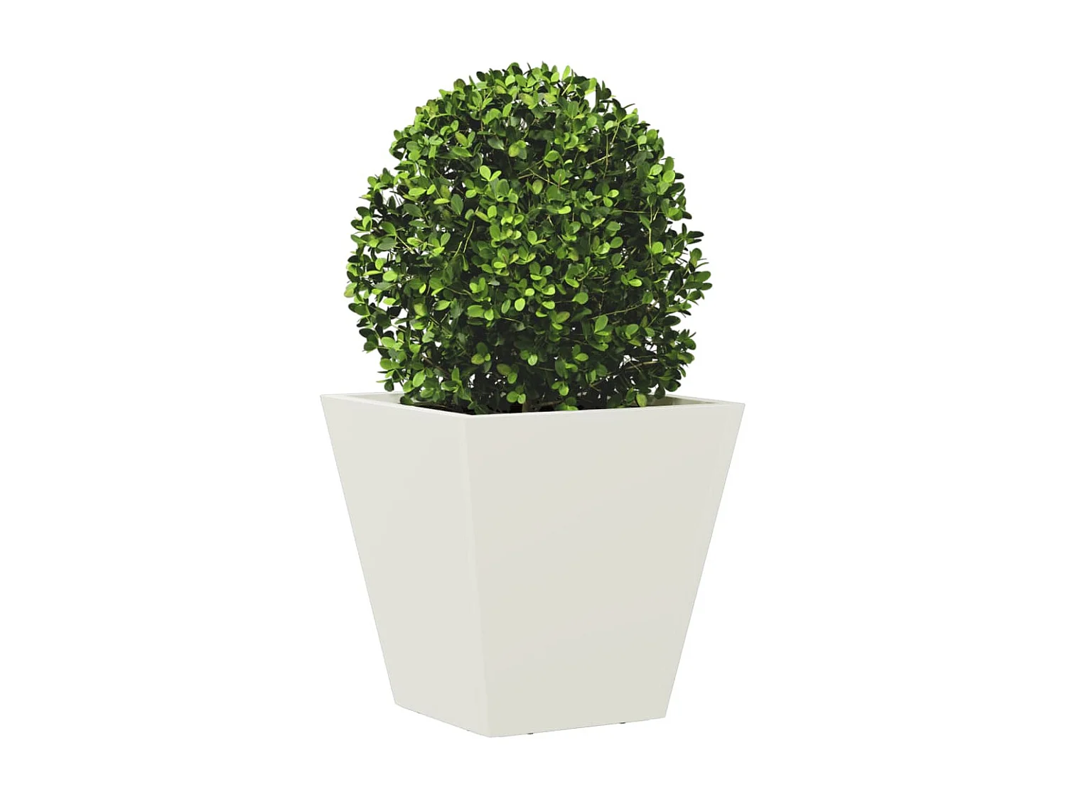 Jardinière blanc 30x30x30 cm acier