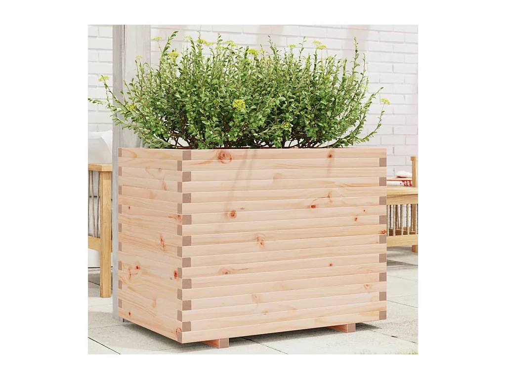 Plantenbak 90x60x72,5 cm massief grenenhout