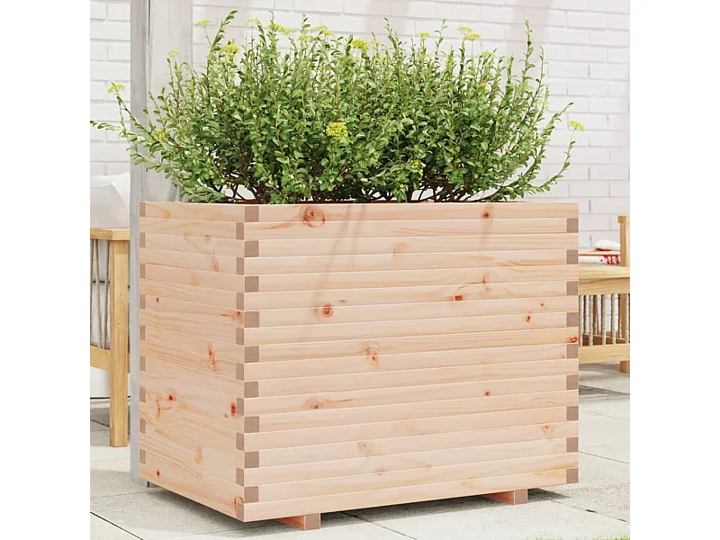 Jardinière 90x60x72,5 cm bois de pin massif