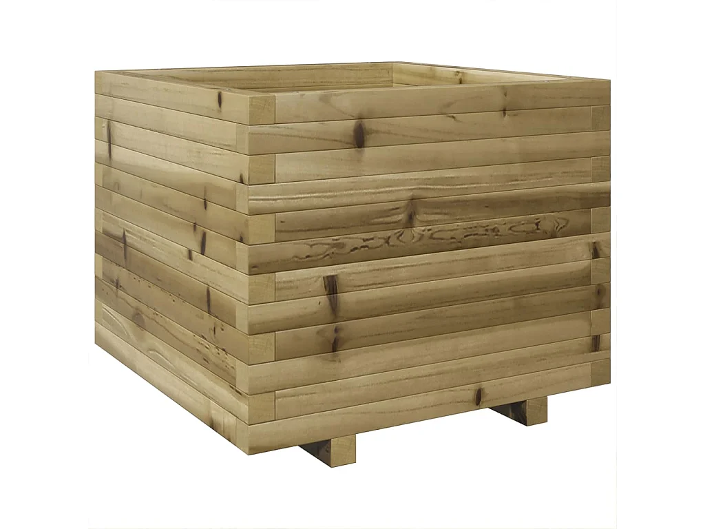 Fioriera da Giardino 60x60x49,5 cm in Legno di Pino Impregnato