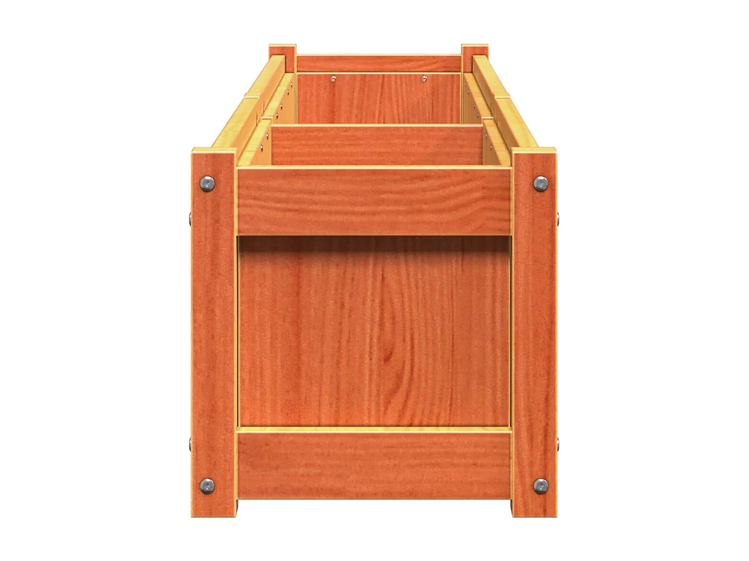 Pflanzkübel Wachsbraun 150x31x31 cm Massivholz Kiefer