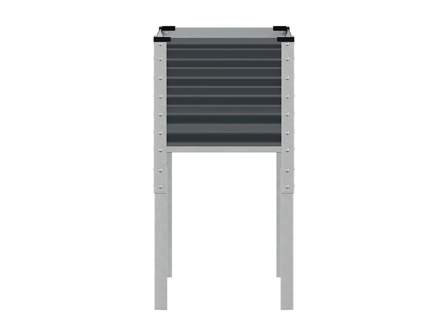 Fioriera da Giardino Antracite 45x45x88 cm in Acciaio