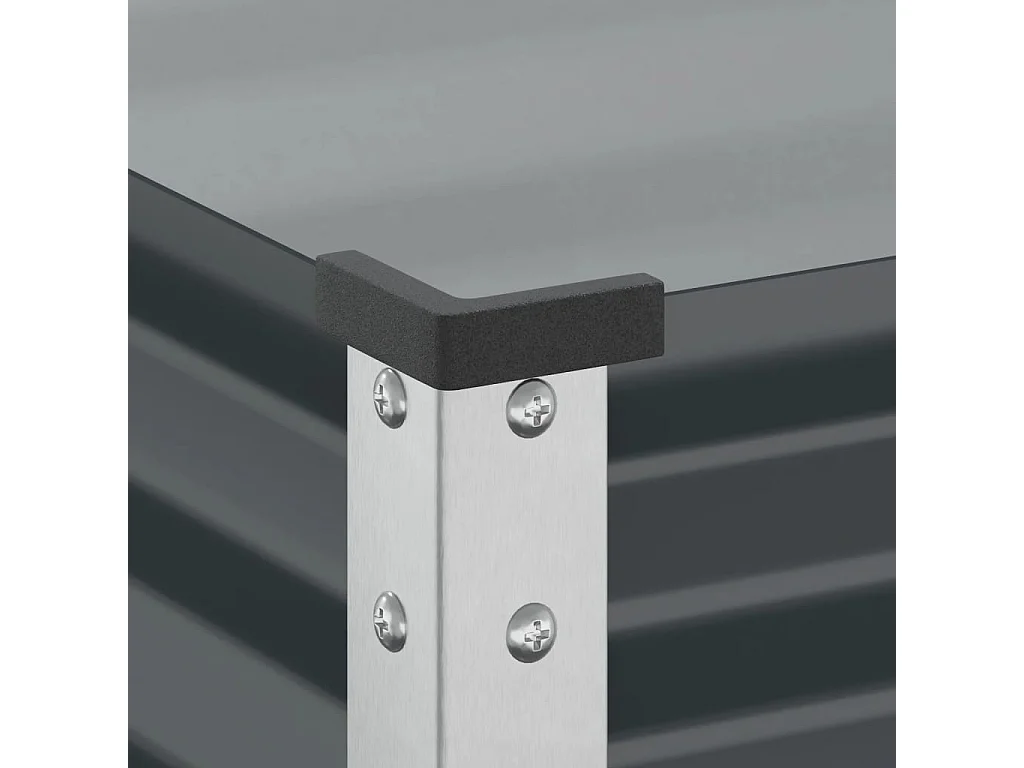 Fioriera da Giardino Antracite 45x45x88 cm in Acciaio