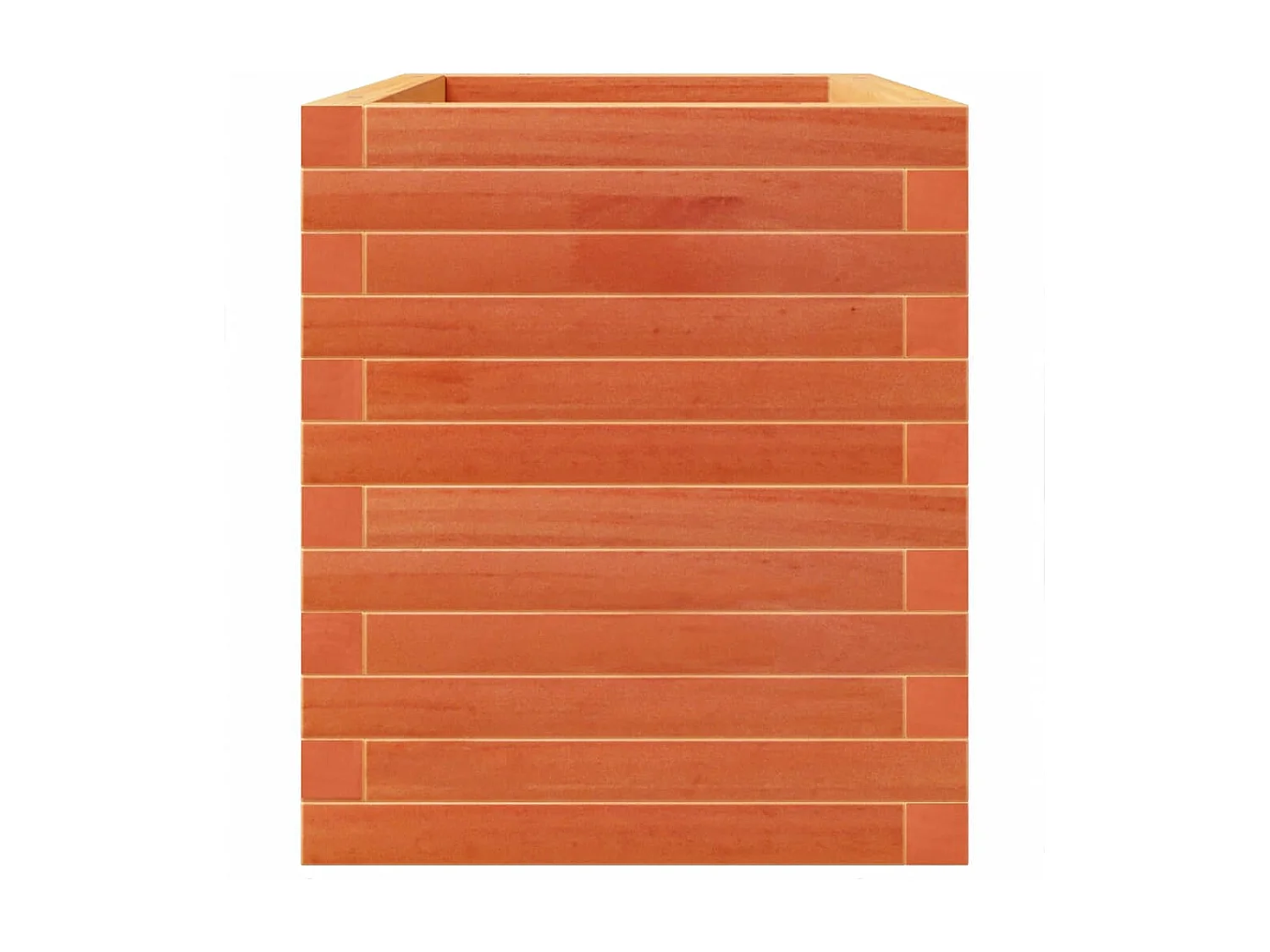 Jardinière cire marron 70x40x49,5 cm bois de pin massif