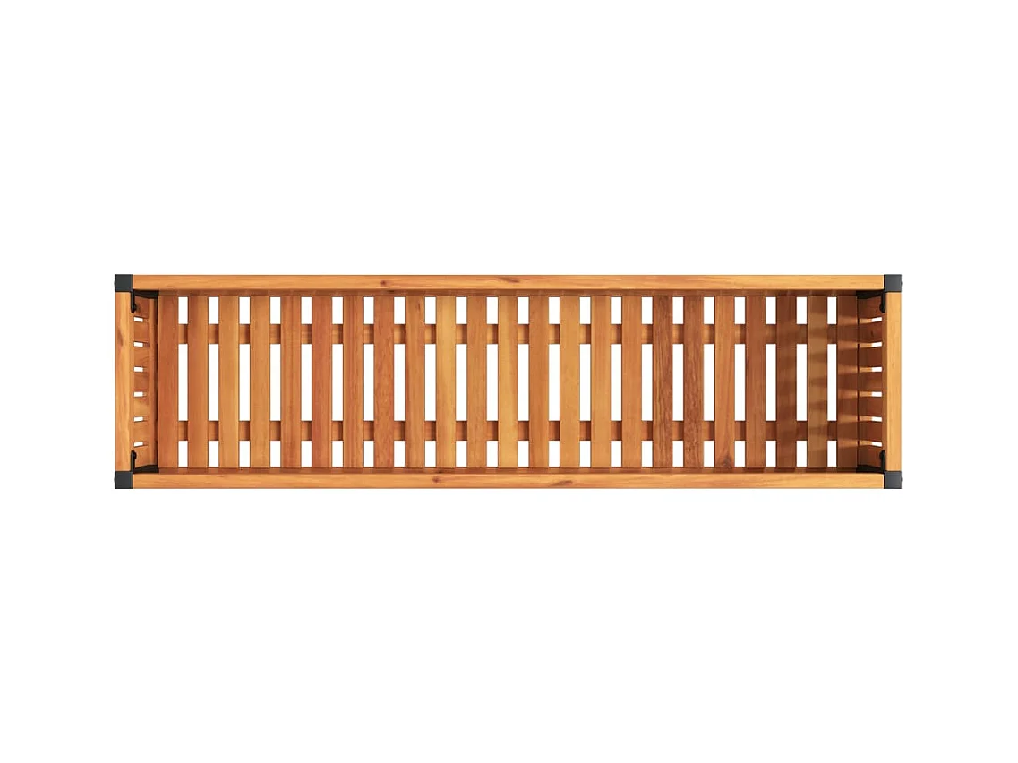 Fioriera da Giardino 110x30x27,5 cm in Legno Massello di Acacia