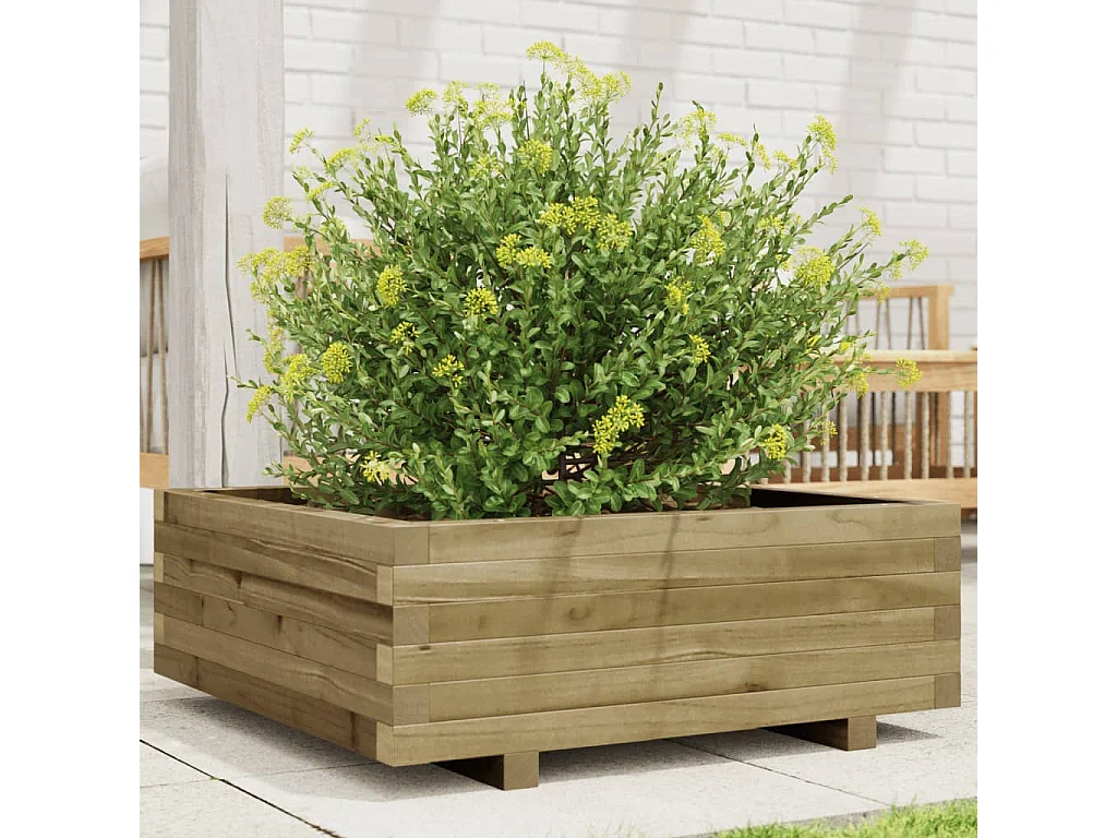 Pflanzkübel 70x70x26,5 cm Kiefernholz Imprägniert