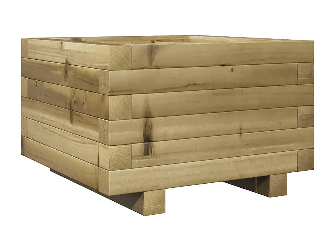 Fioriera da Giardino 40x40x26,5 cm in Legno di Pino Impregnato