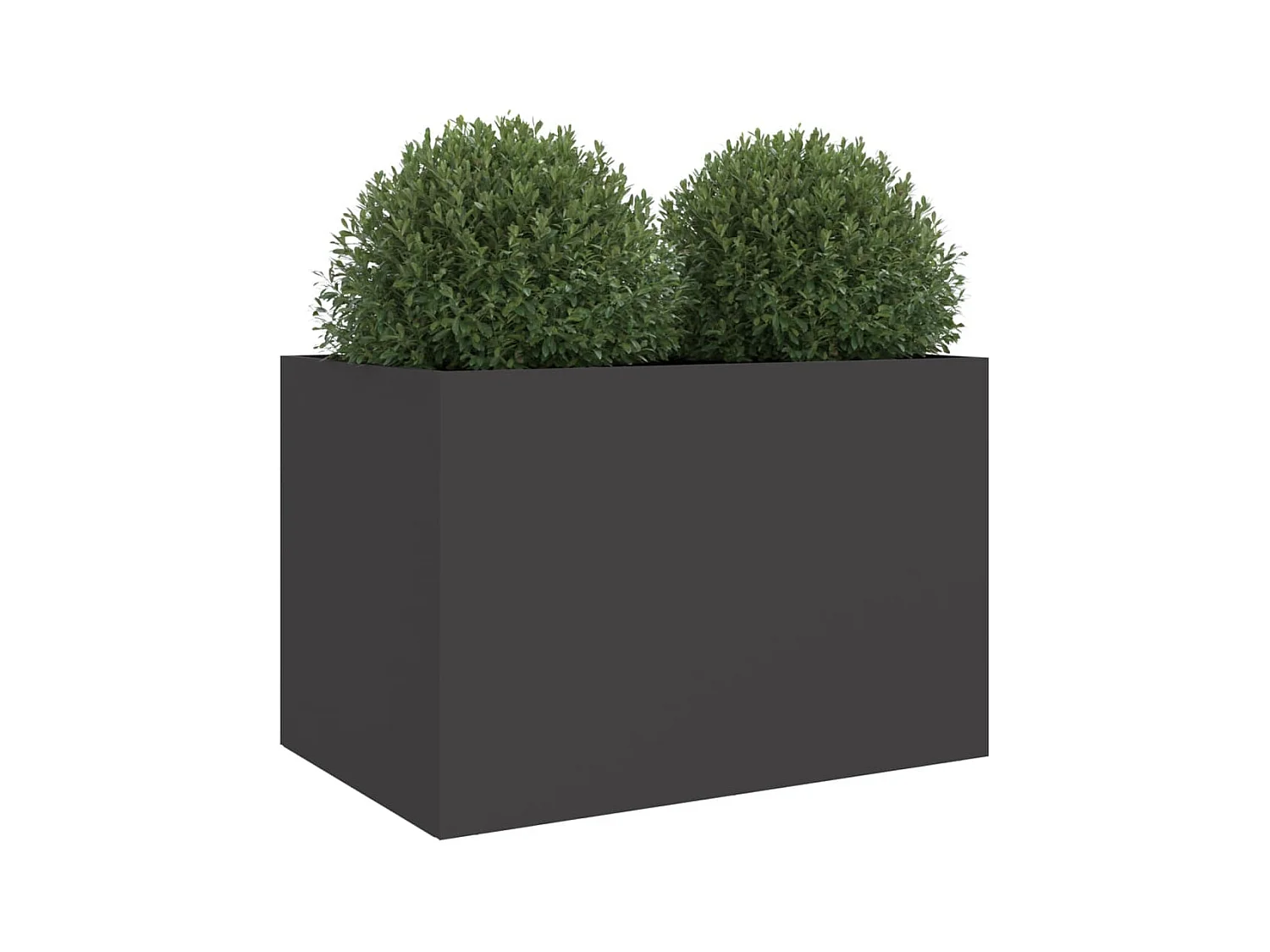 Jardinière noir 62x47x46 cm acier