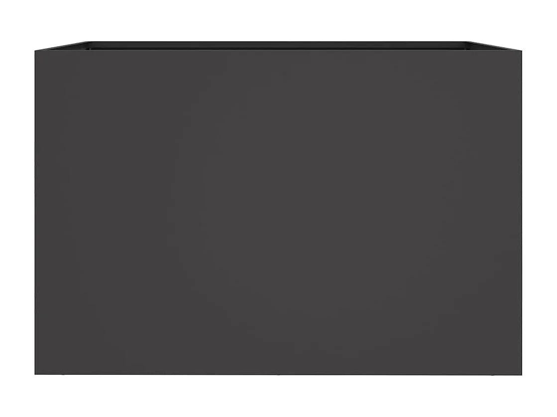 Jardinière noir 62x47x46 cm acier