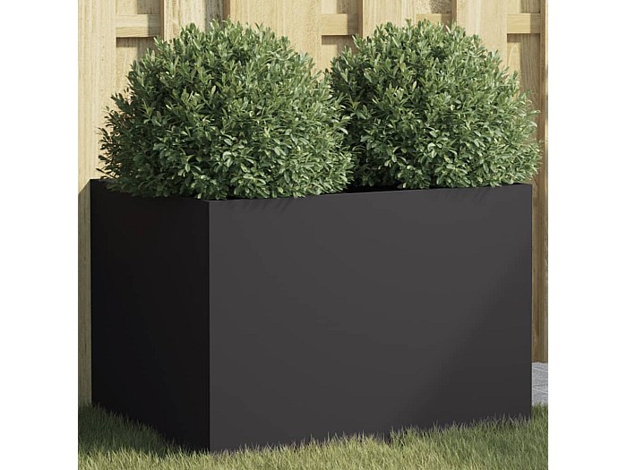 FCMP Outdoor Fioriera In Polietilene - Autoirrigante O Con Rivestimento - Nero, 28.5'' - 4