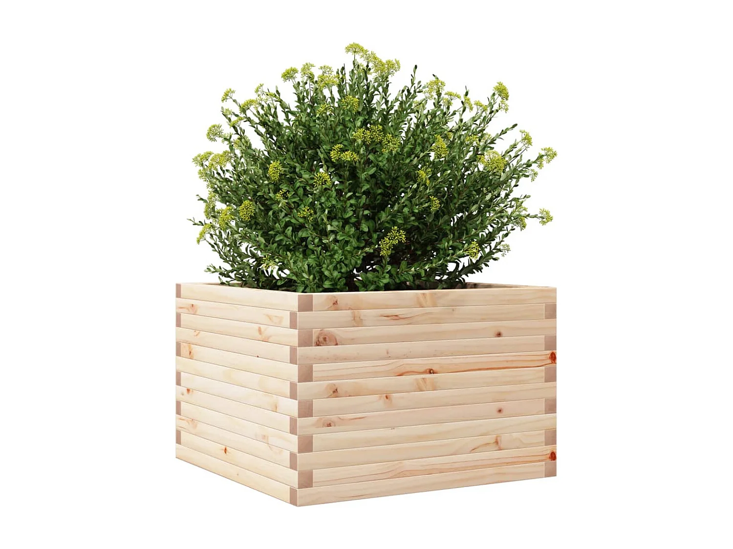 Jardinière 70x70x45,5 cm bois de pin massif