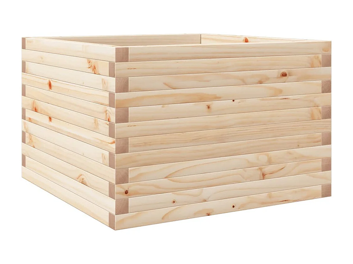 Jardinière 70x70x45,5 cm bois de pin massif