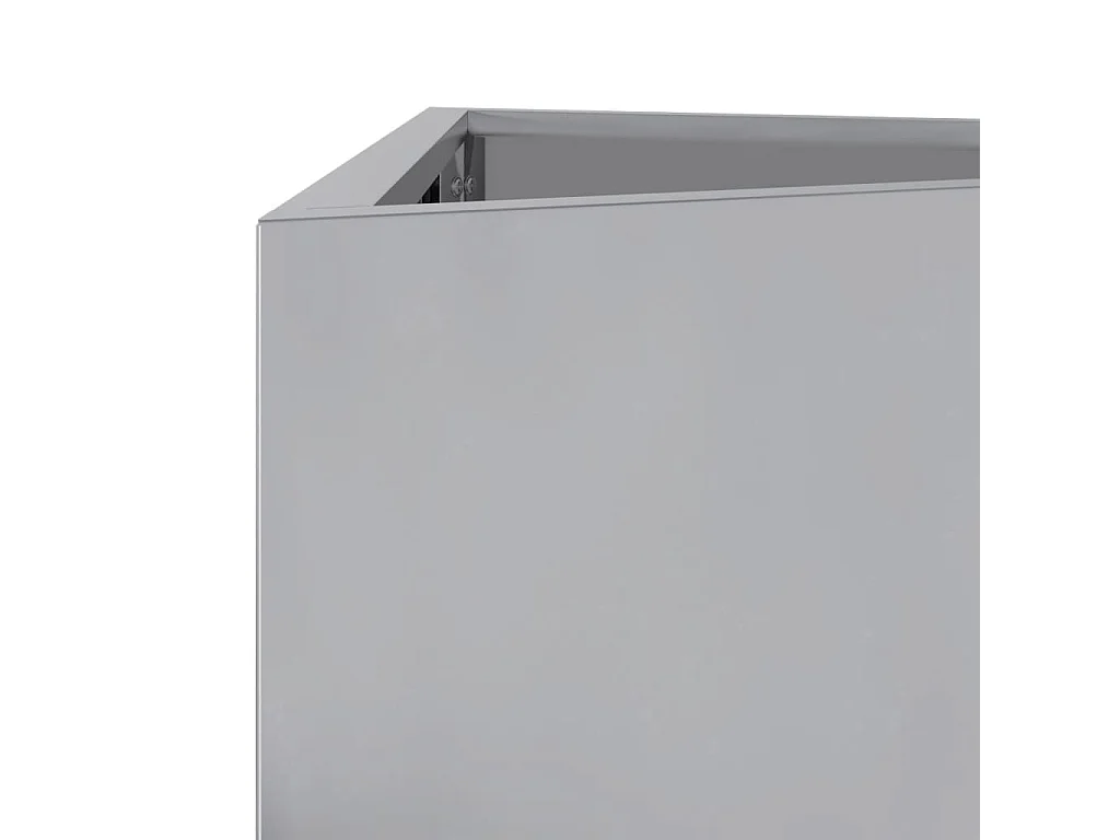 Jardinière triangulaire 40x34,5x70 cm acier galvanisé