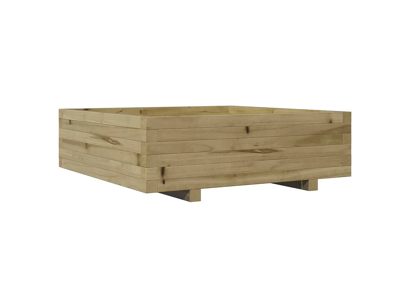 Jardinière 80x80x26,5 cm bois de pin imprégné