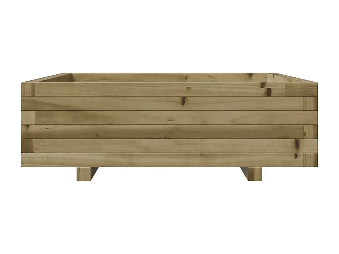 Jardinière 80x80x26,5 cm bois de pin imprégné